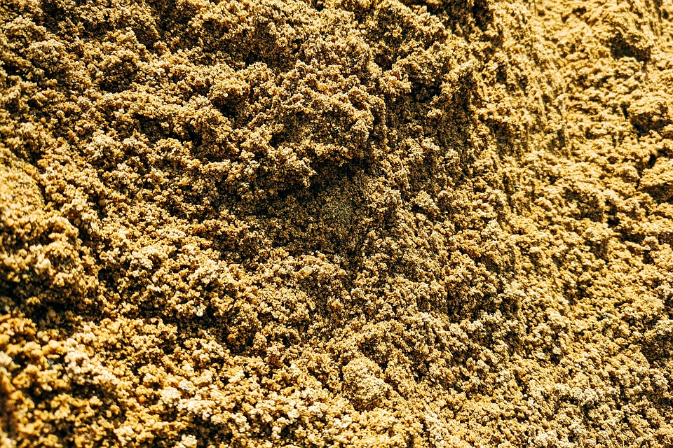 Зола, вапно, цемент і пісок